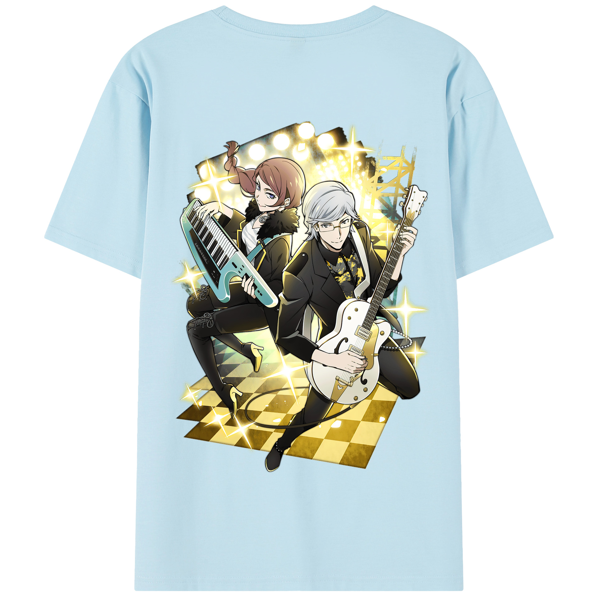 （画像用） 文豪ストレイドッグス Bungo Stray Dogs 綿100％半袖Tシャツ（背面プリント）